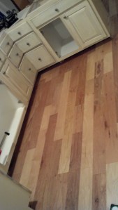 New flooring installed